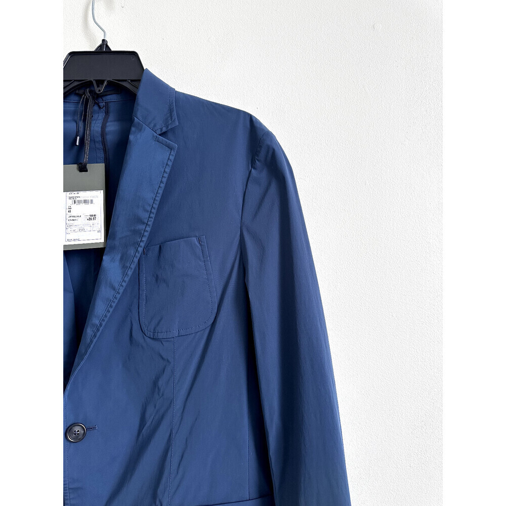 Z ZEGNA Men’s Slim Fit Sport Tech Packable Blazer Jacket Size 48R $895 Teal blue - Picture 4 of 15